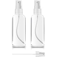 ZEROFIRE 2 Pack/4 Pack Spray Bottles 1oz/2oz Clear Plastic Empty Refillable Mini Spritzer for Travel, Cleaning, Gardening, Sk