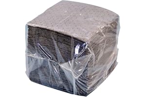 NPS Spilfyter SFG-70 Universal Sorbent Streetfyter Single Weight Dimpled Pad, 18 inches Length x 16 inches Width, Gray (Bag of 200) Pack of 2