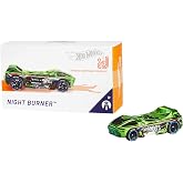 Hot Wheels id Vehicle Night Burner with Embedded NFC Chip, Uniquely Identifiable, 1:64 Scale, for Kids Ages 8 Years and Older