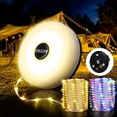 OGERY Camping String Lights 4 in 1, 32.8FT Quick Storage 8 Modes Protable | Rechargeable Fairy Tent Lights String, Hanging Lantern LED Lamp for Outdoor Indoor Patio Awning Decor Camping Essentials