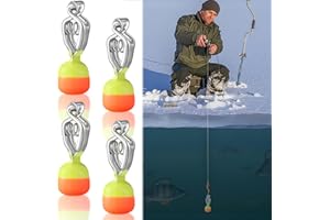 Copkim 4 Pack Depth Finder Ice Fishing Portable Depth Finder Clip-on Water Deep Gauge Instruments for Oceans Lakes Rivers or Coastal Waters