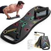 HOTWAVE Push Up Board, Portable Pushup Board for Men, Foldable Push Up Bar | Multifunctional Pushup Handles for Floor, Streng