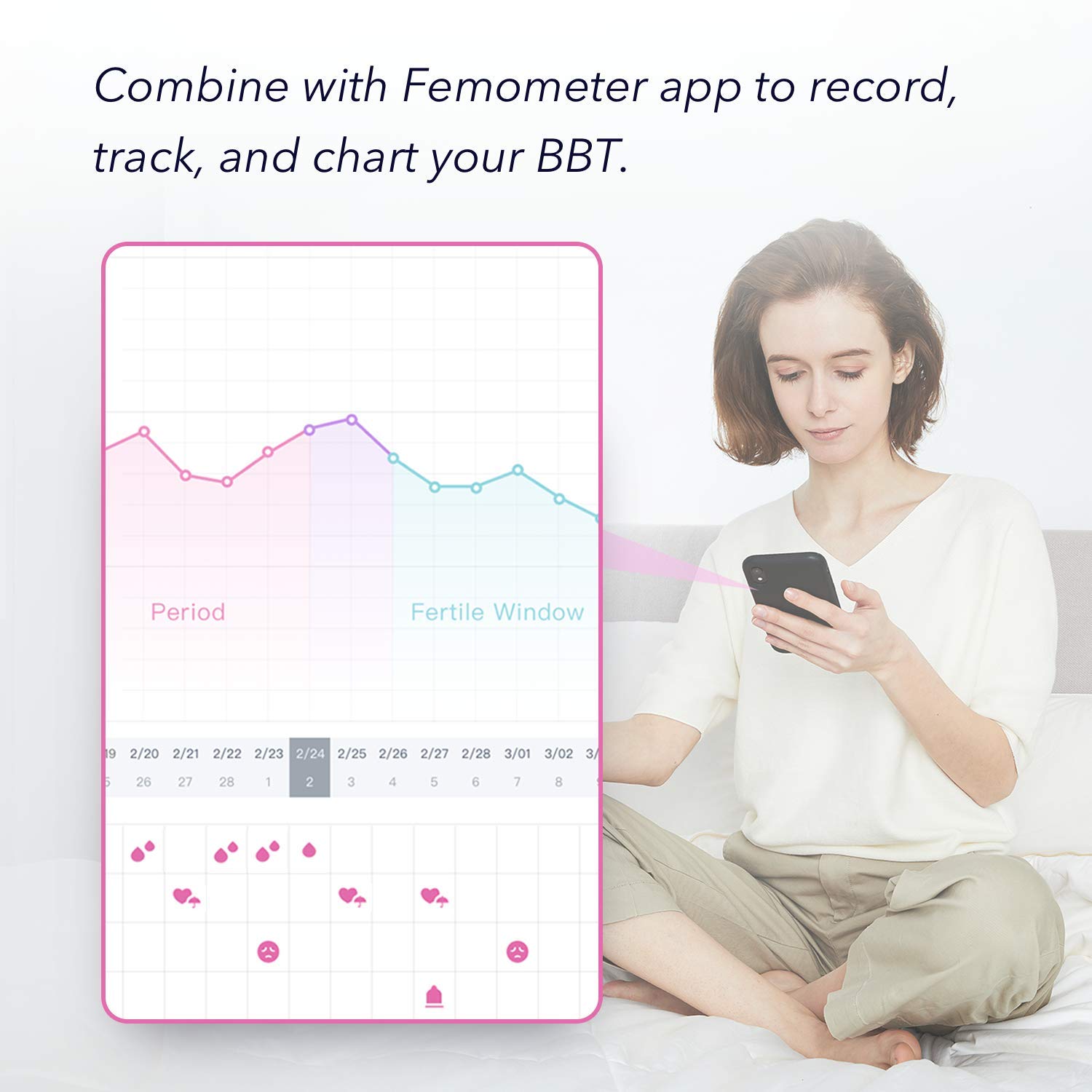 Digital Basal Thermometer, 1/100th Degree High-Precision Oral Thermometer with Memory Recall, Accurate Digital Thermometer for Fever and Natural Family Planning by Femometer: Industrial & Scientific