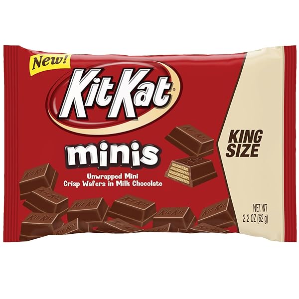 KIT KAT CHOCOLATE CANDY MINIS, KING SIZE (PACK OF 12)