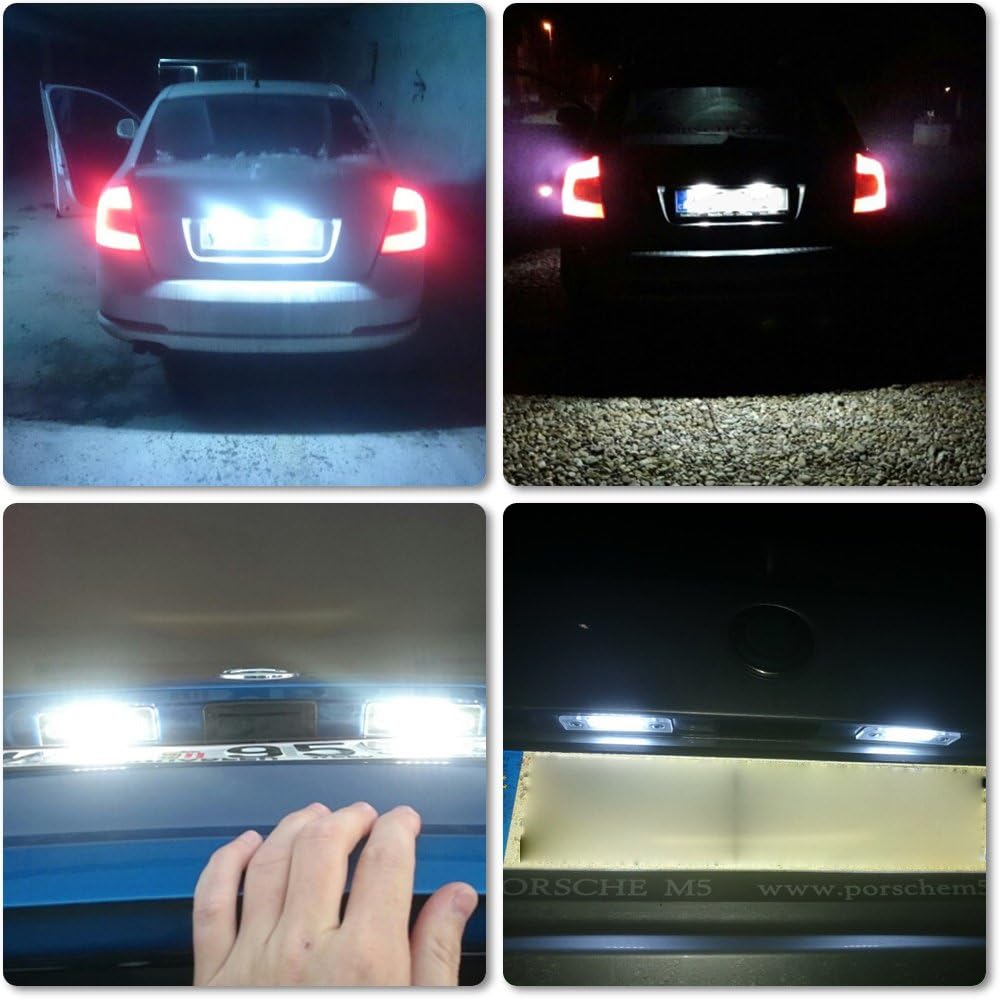 skoda octavia number plate bulb