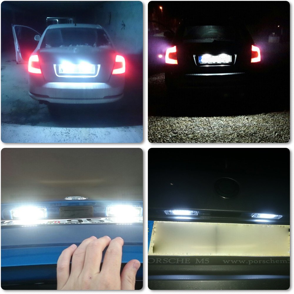 skoda octavia number plate bulb replacement