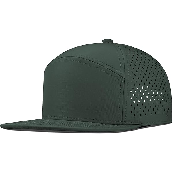 CHOK.LIDS PU Leather Flat Brim Hats for Men Women Hip Hop Baseball
