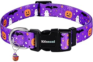 Ktinnead Halloween Dog Collars, November 1st All Saints Dog Collar, Holiday Pet Collar Pet Gift Dog Collar with Cute Pendant for Small,Medium,Large Dogs,Male,Female