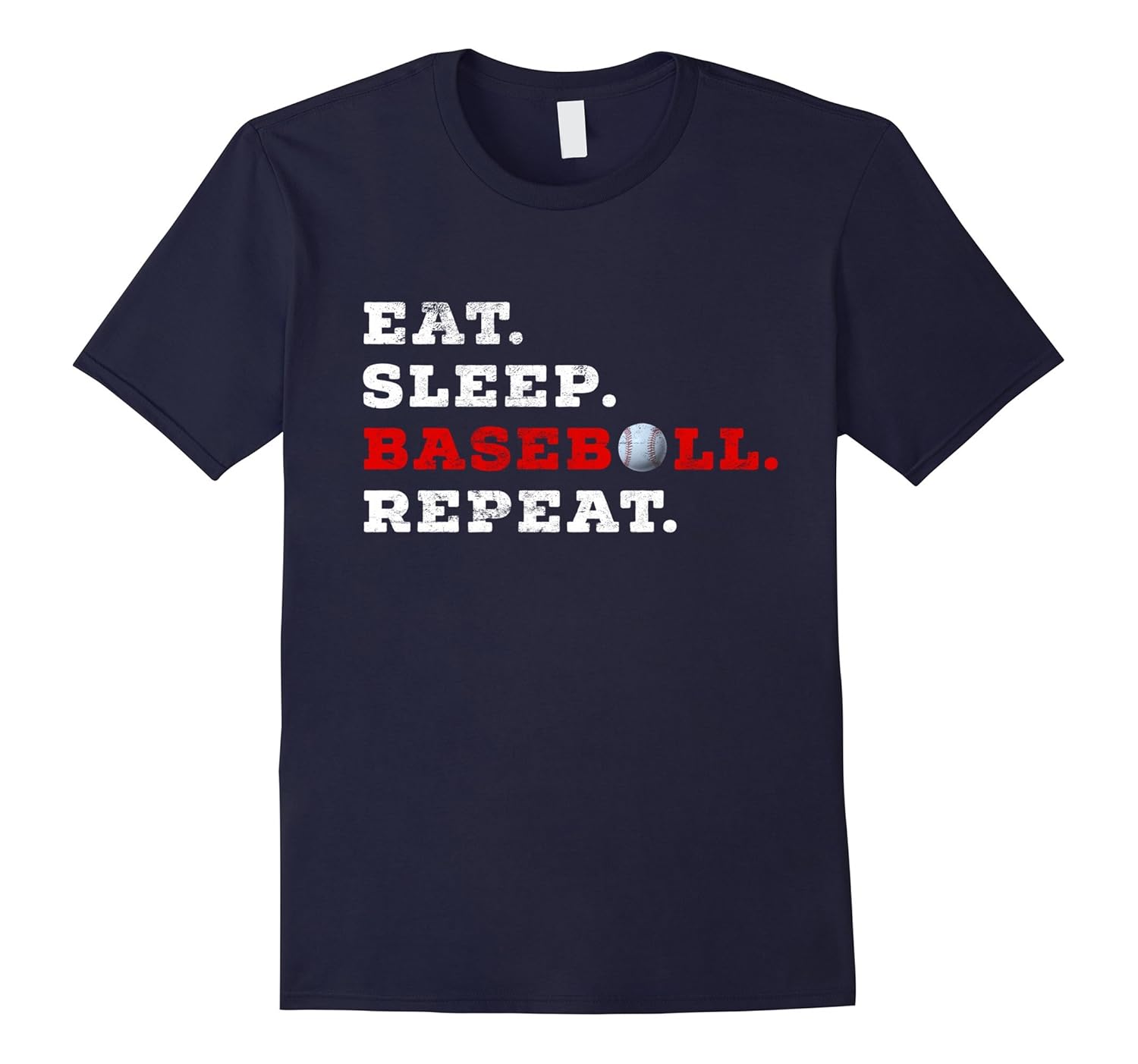 Eat Sleep Baseball Repeat Gift Tshirt Baseball Tee Shirt-Rose