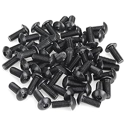 55 Pieces M5 x 12mm Button Head Socket Cap