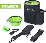 Pecute Large Dog Treat Pouch Bag with Water Bottle Holder Black view 7