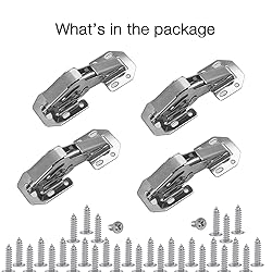 Lancher 4-Pack Hinge Easy Installation Hinges Full