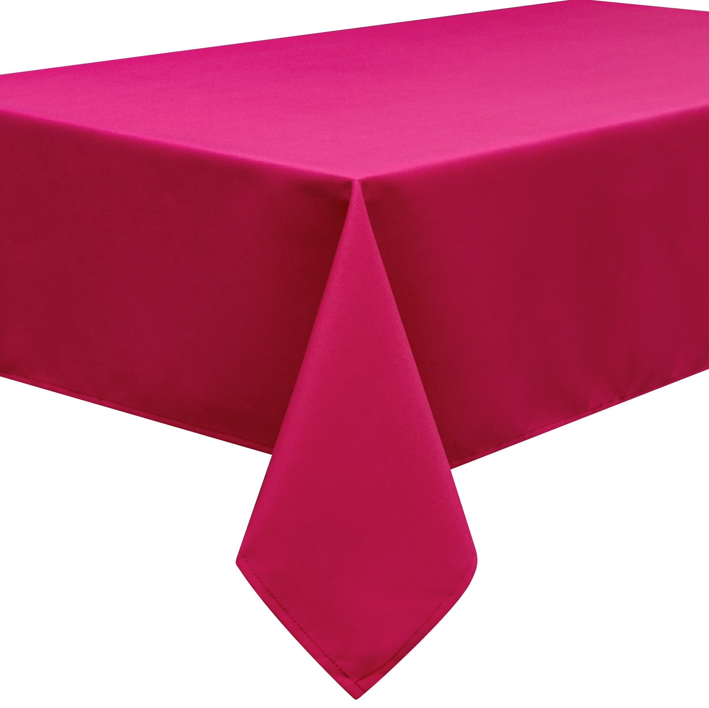 Home Direct Large Rectangular Fabric Tablecloth 140x200cm 55"x78" Fuchsia Pink