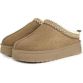 baobeijiadao Women’s Platform Slippers Comfy Mini Boots for Women Warm Fuzzy Cozy Slip On Anti-Slip Winter Shoes Indoor Outdoor