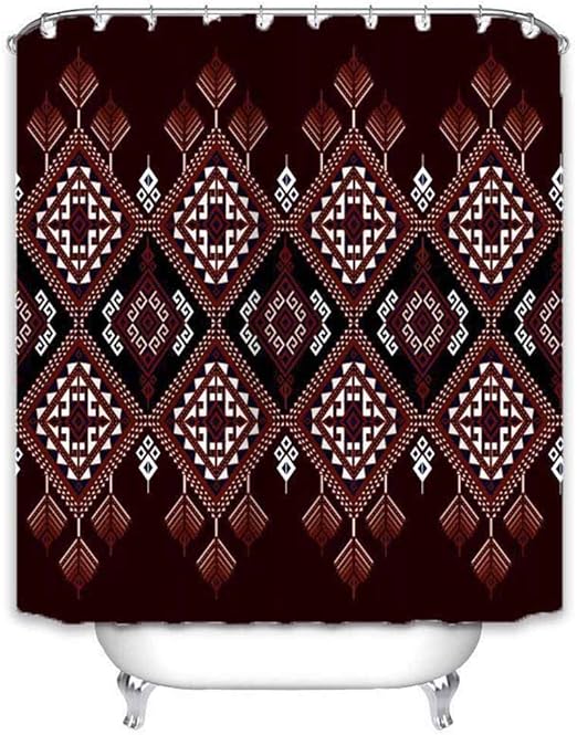 Amazon Com Bohome Boho Shower Curtain Tan Bohemian Shower Curtain