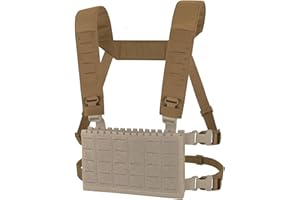 KRYDEX Laser Cut Shoulder Strap H Harness and Back Strap with Quick Release Buckles for MK3 MK4 MK5 Chest Rig
