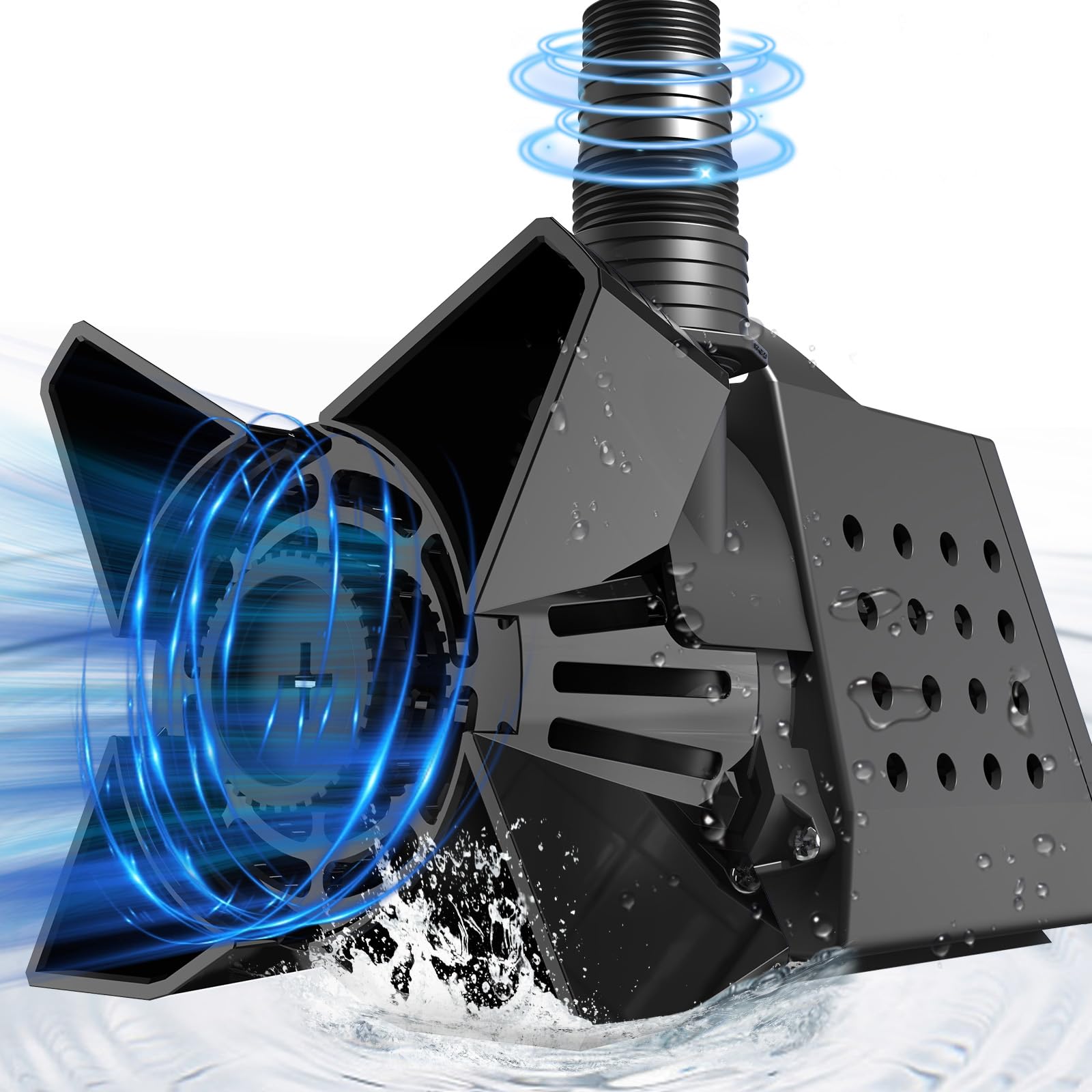 Photo 1 of ***(PARTS ONLY/ MAJOR DAMAGE/ MISSING PARTS)***AgiiMan 3200 GPH Pond Pumps - 200W Pond Pump for Outdoor Ponds with Filter Bag and 33 FT Cable, Submersible Water Pump Max Lifting Height 20 FT, Ultra Quiet Sump Pump for Pond, Waterfall, Fish Tank