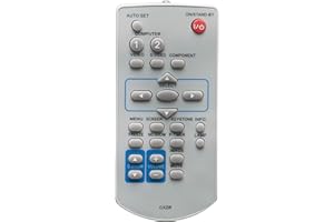 VINABTY CXZR Replaced Remote fit for Sanyo Projector PLC-WK2500 PLC-XC56 PLC-XD2200 PLC-XD2600 PLC-XK2200 PLC-XK2600 PLC-XK3010 PLC-XR201 PLC-XR251 PLC-XR301 PLC-XU106 PLC-XU106K PLC-XU300 PLC-XU300A