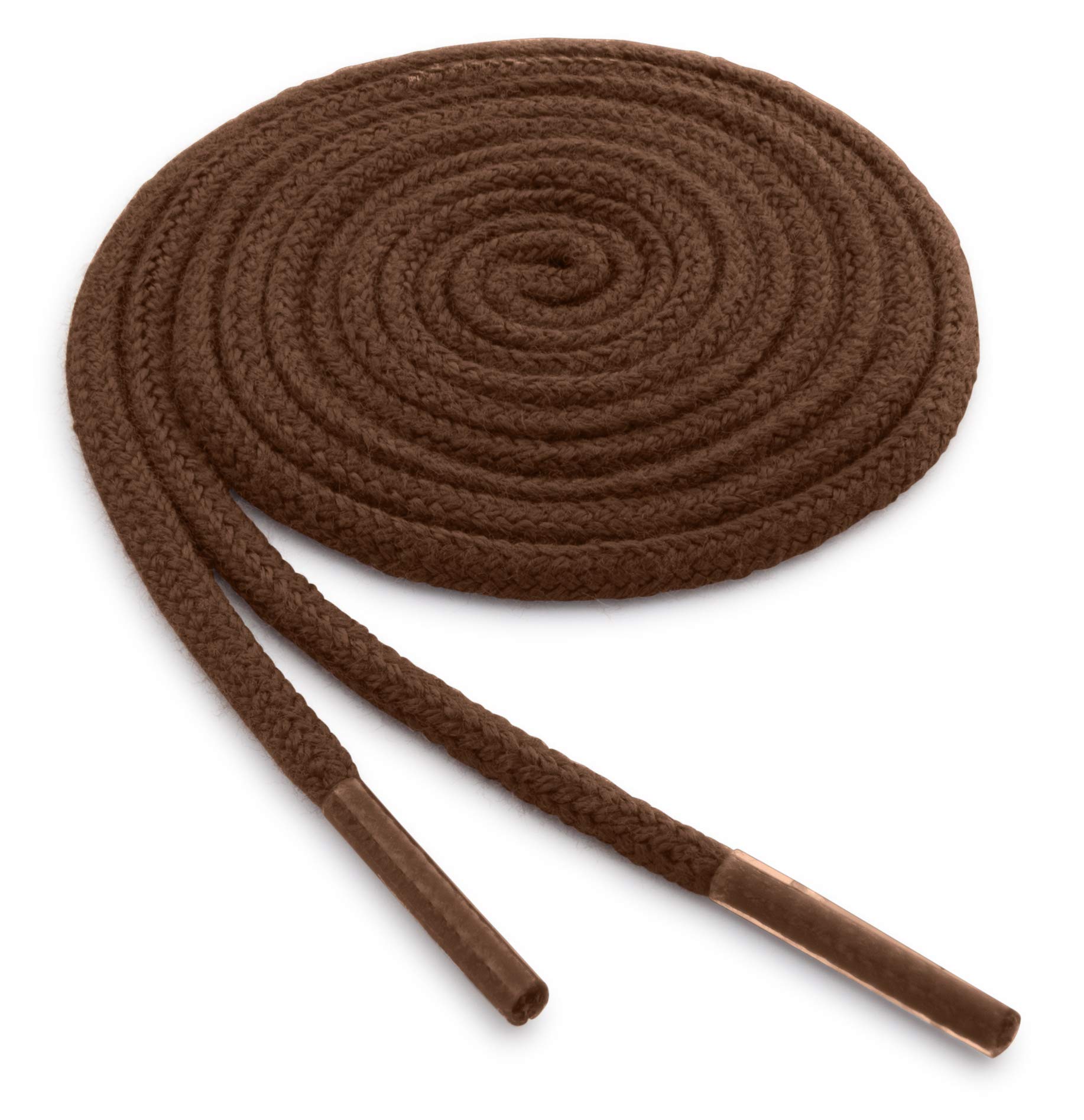 OrthoStep Round Dress Very Thin Shoelaces - Dress Shoe Laces 2 Pair Pack - Made in the USA