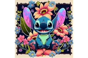 PAINTCOLOR Stamped Cross Stitch Kits - Needlepoint Counted Cross Stitch Kits for Beginner Adults Printed Dimensions Cartoon Pattern Stitch Embroidery Kit Arts and Crafts (11CT Without Frame)