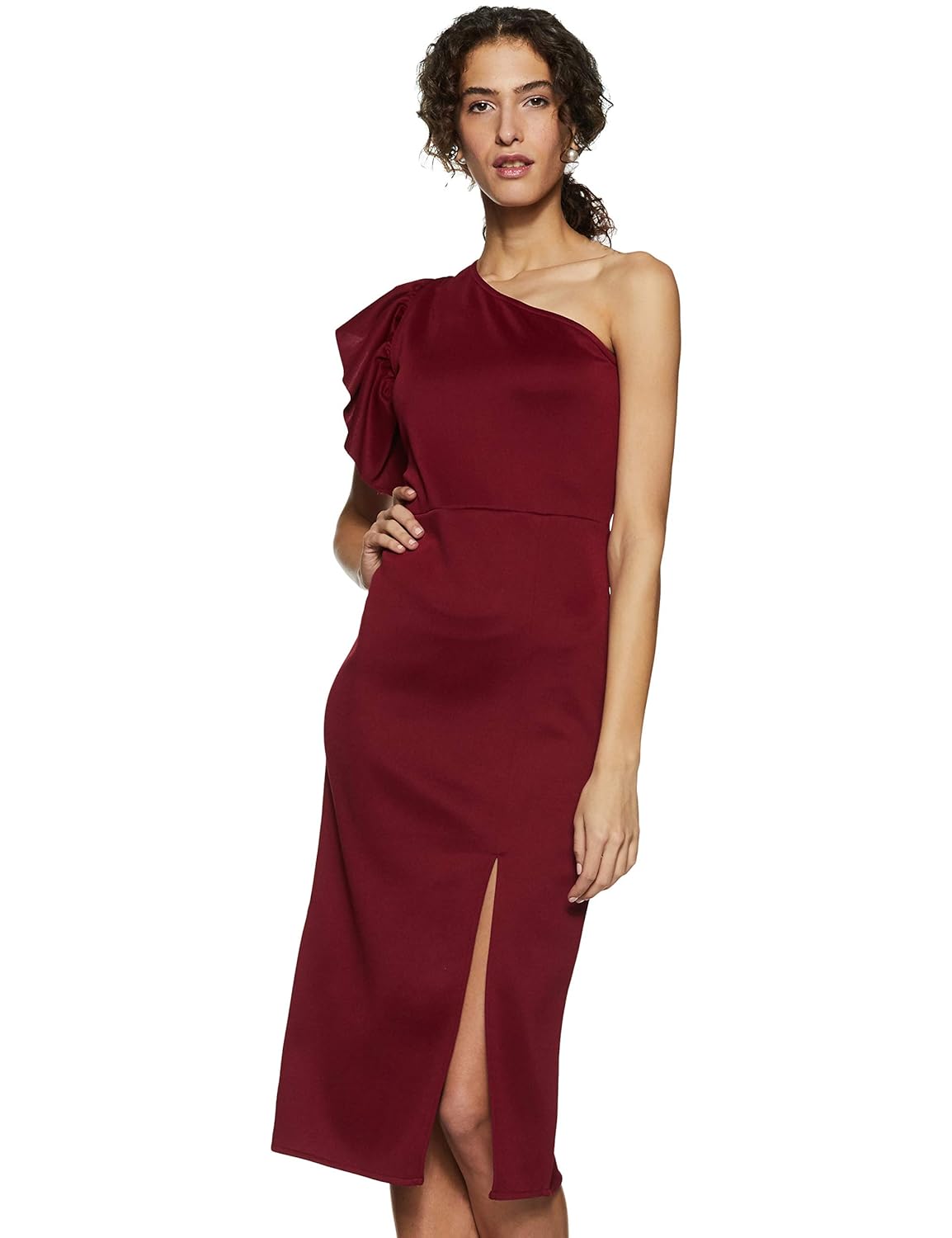 amazon one shoulder dress