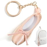 LXUEJIE Ballet Shoe Keychain, Dance Keychains for Girl Backpack Accessories | Cute shoe keychain for purse, dance recital gifts, dance teacher appreciation gifts