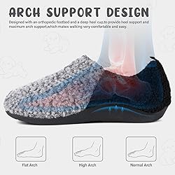 ERGOfoot Orthopedic Slippers with Arch Support for