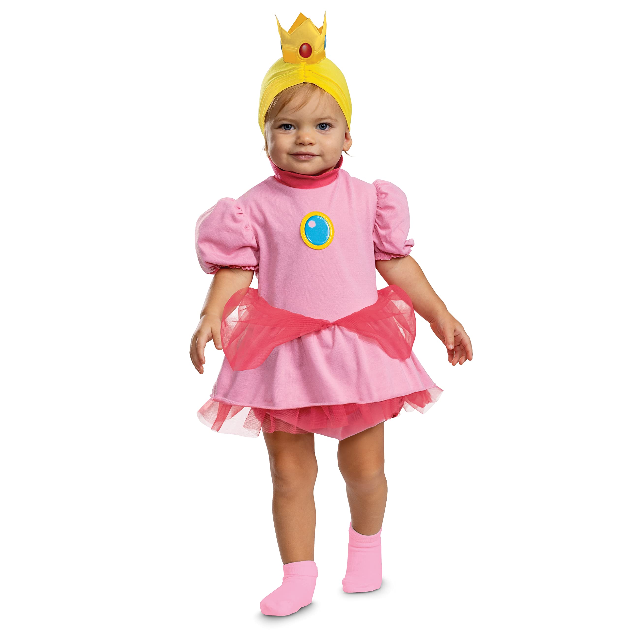 Girl's Super Mario Bros Infant Posh Princess Peach Costume