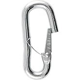 CURT 81288 Snap Hook Trailer Safety Chain Hook Carabiner Clip, 9/16-Inch Diameter, 5,000 lbs