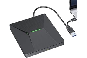 MthsTec External Bluray DVD Drive, USB 3.0 and Type-C Bluray Reader 3D Slim Optical CD Drive Compatible with Windows XP/7/8/1
