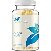 Quick Absorption CoQ10 400mg Capsules - Coenzyme Q10 400mg Potent Antioxidant for Heart Energy and Aging Support - High Stability CoQ10 Ubiquinone Capsules - Made in a cGMP US Lab (200 Servings)