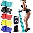 londys Resistance Bands for Working Out, Exercise Bands, Physical Therapy Equipment, 59 Inch Non-Latex Stretching Yoga Strap for Upper & Lower Body, Workouts & Rehab at Home-5 Progressive Resistance