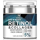 Facial Moisturizer with Retinol, Hyaluronic Acid & Peptides – Daily Hydrating Face Cream for All Skin Types