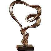 Touch of Class Lifes Journey Table Sculpture - Antique Gold - Love Statue Decor - Modern Decorative Sculptures for Desk, Beds