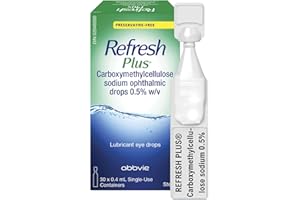 REFRESH PLUS Ophthalmic Solution, Eye Drop for Dry Eye Relief, 30 x 0.4 ml