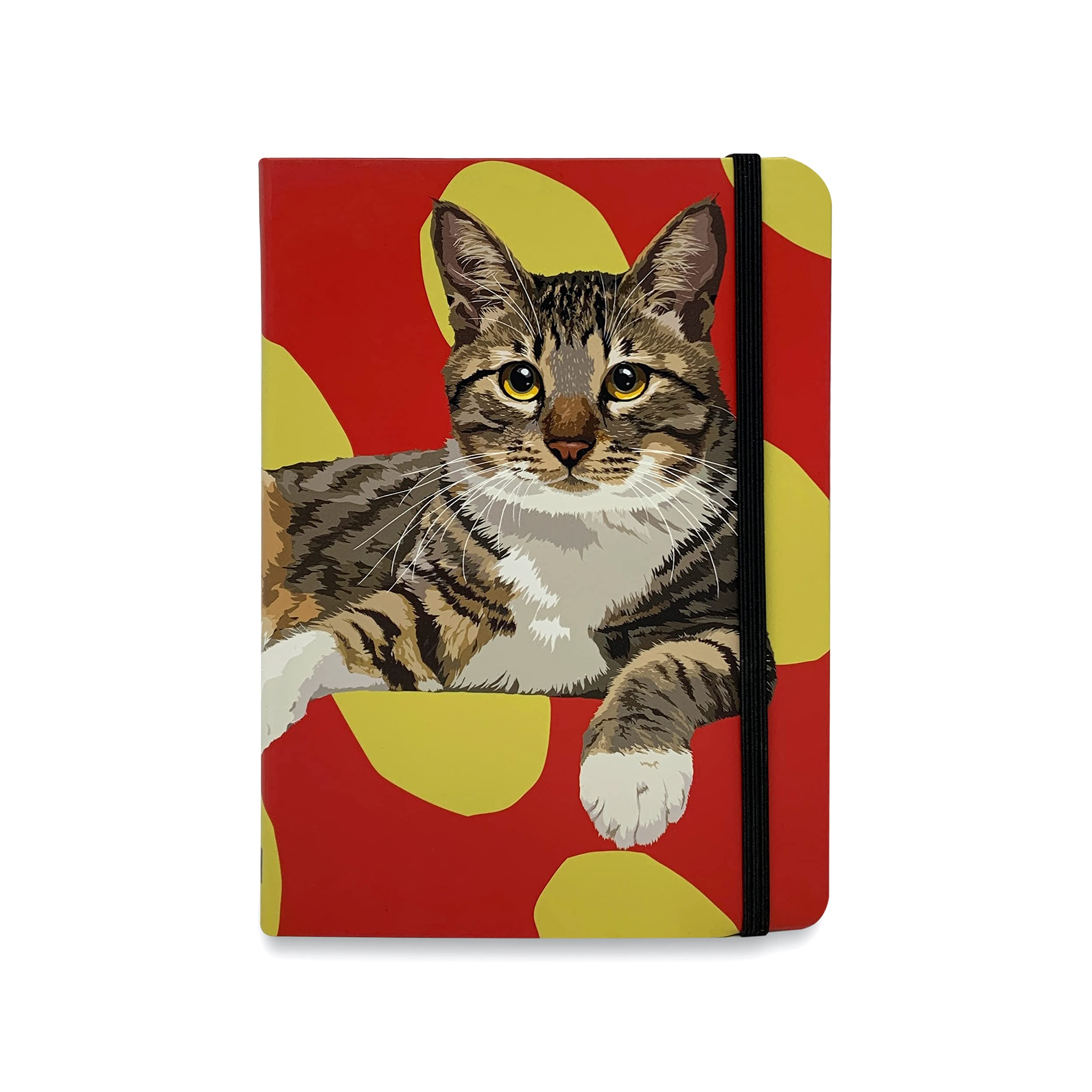 Tabby Cat Flexible Pocket Notebook by Leslie Gerry - Memo Pad