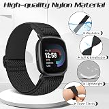 Tiptops 5 Pack Nylon Loop Straps for Fitbit Versa 4/Sense 2/Versa 3/Sense view 3
