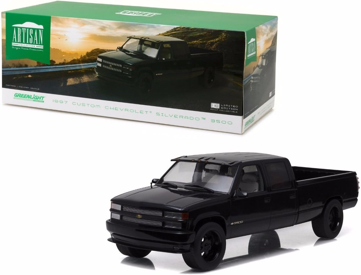 Amazon Com Greenlight 1997 Chevrolet C 2500 Crew Cab Silverado Pickup Truck Black 1 18 Toys Games Amazon Com Greenlight 1997 Chevrolet C 2500 Crew Cab Silverado Pickup Truck Black 1 18 Toys Games