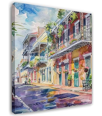 Amazon.com: ART.COM Wall Art Print New Orleans Exchange Alley by