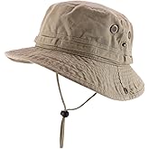 Armycrew Big Oversized Jungle Boonie Bucket Hat with Chin String Fits Upto XXXL