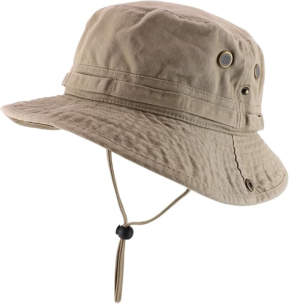 Armycrew Big Oversized Jungle Boonie Bucket Hat with Chin String Fits