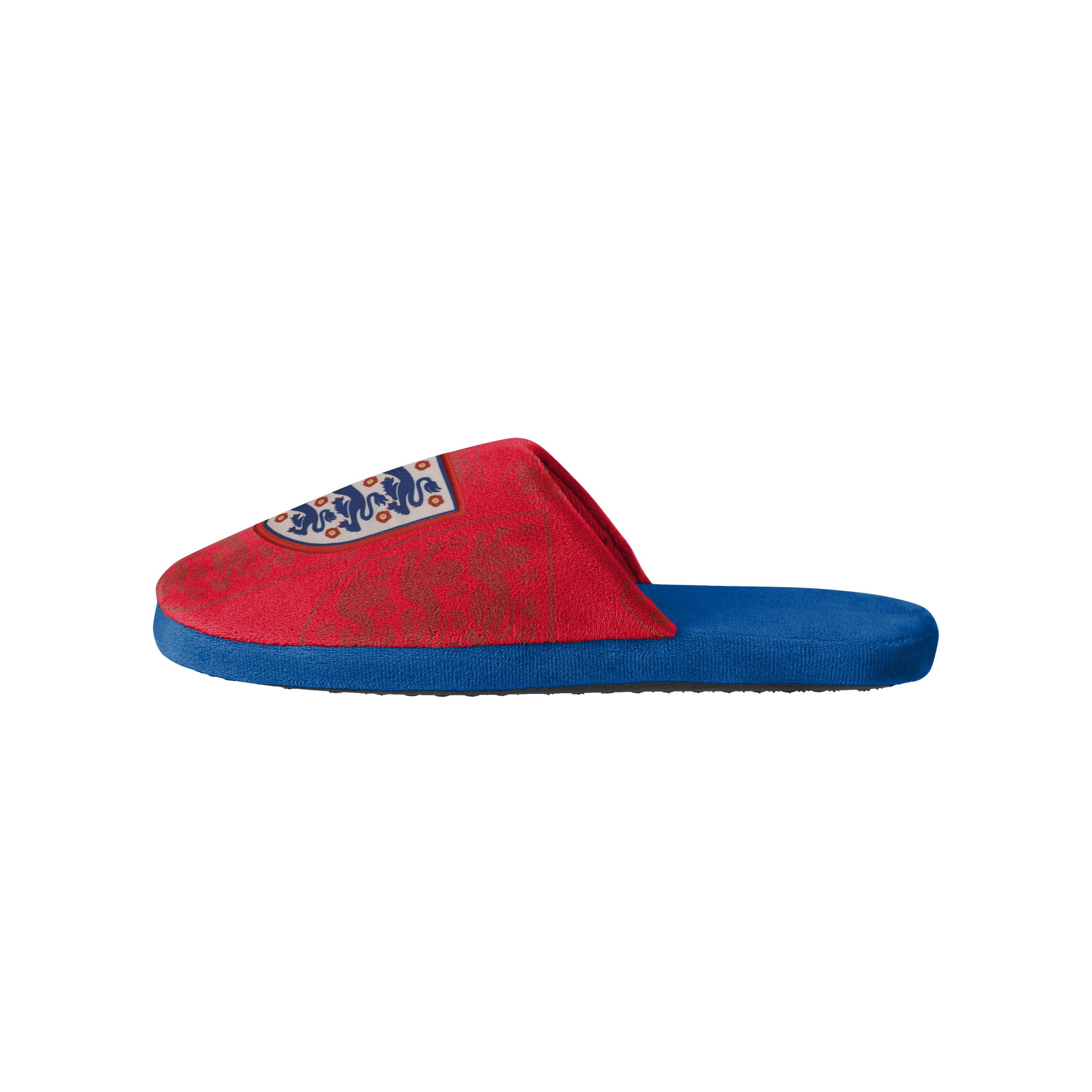 FOCO Officially Licensed All Over Team Print Football Mule Slippers (England) (12/13 UK)