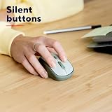 Trust Yvi+ Silent Wireless Mouse Green 800 1600 DPI Ambidextrous view 3