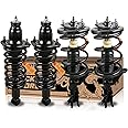 KUIPERAUTO Front and Rear Complete Struts shocks Assembly w/Coil Spring 171433 171434 171340R 171340L Compatible for Honda Civic 2001 2002 2003 2004 2005 Shock Absorbers Replacement 4PCS
