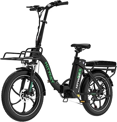 HITWAY E Bike, Ebike mit 250W Motor, Elektrofahrrad 20 Zoll, E-Bike mit 70-150km Reichweite, 7-Gang, APP-Steuerung, faltbar, IP54 wasserdicht, Pedelec