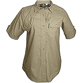 Tag Safari Clay Bird Shirt for Women Short Sleeve with Shooting Pad, Covered Pocket