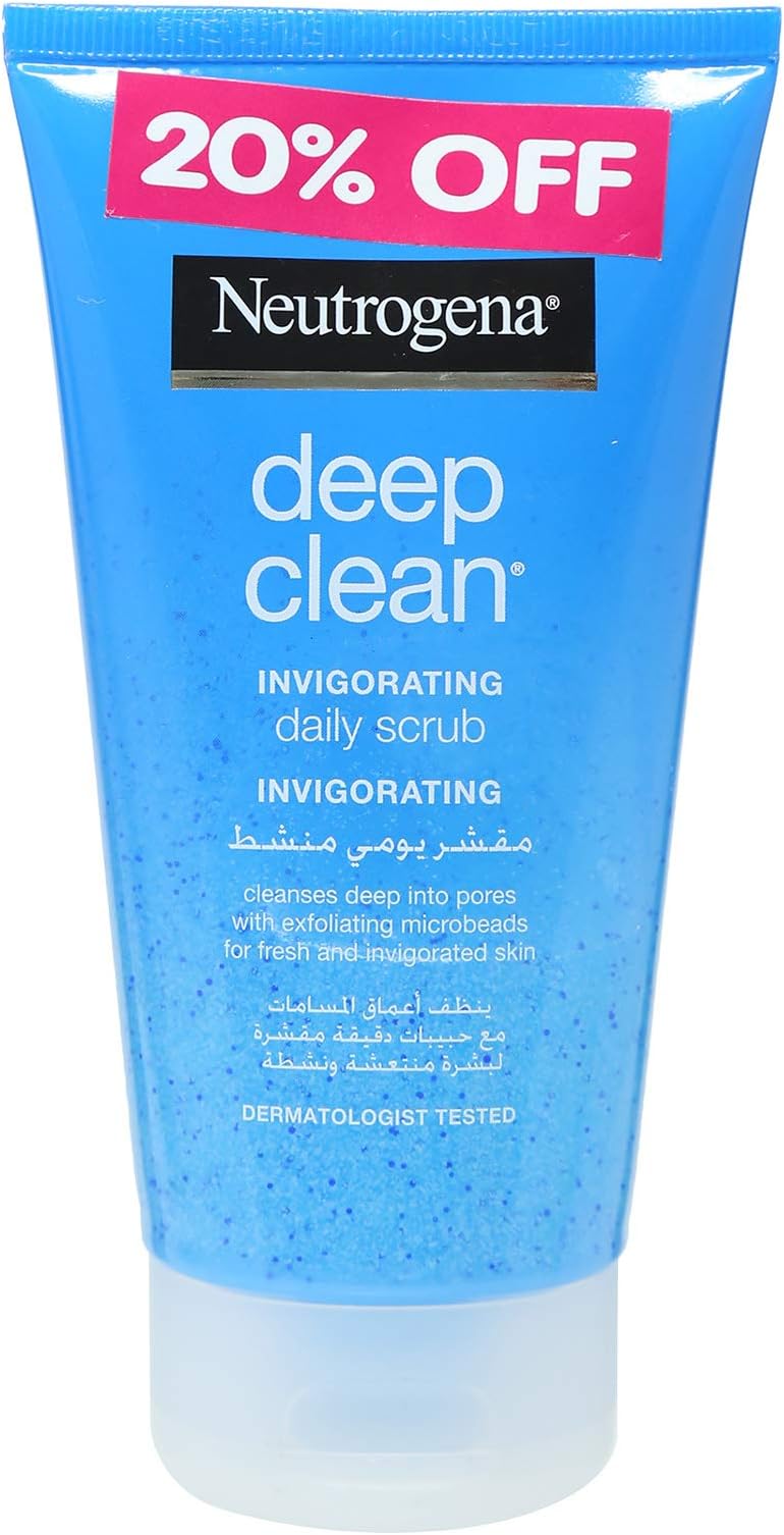 neutrogena deep clean invigorating daily scrub