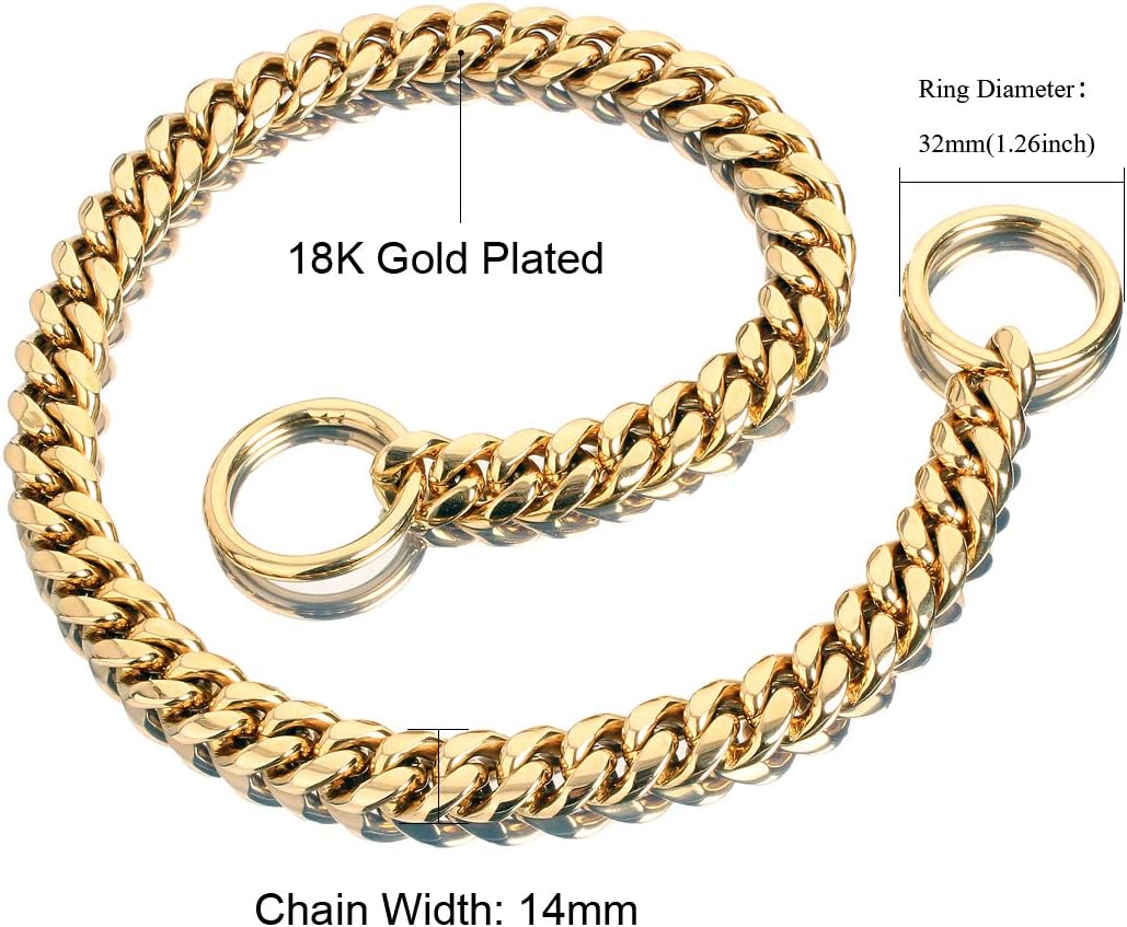 slip chain dog collar