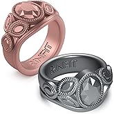 Rinfit Silicone Rings for Women - Womens Wedding Rings - Silicone Wedding Bands - Oval Rubber Ring - Patented Design