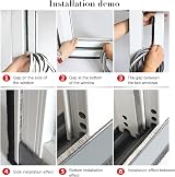 wordmouk 10m Self-Adhesive Brush Seal Strip 9x5mm White Window Door Weather view 6
